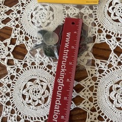 Autom Sun Catcher Stained Glass Vintage NOS Red Rose 🌹 Taiwan 80s Window Decor