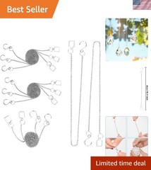 10pcs Stainless Steel Sun Catcher Chains for Prismatic Crystal Decorations