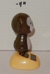 Solar Powered Monkey With Banana Animal Brown