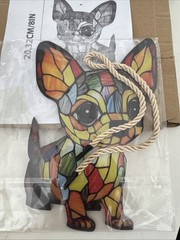 Adorable Chihuahua Acrylic Suncatcher Cozy Home Decor Window Plaque Dog Gift
