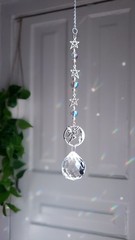 Fairy Suncatcher, Star Car Charm, Whimsy Car Charm, Moon Suncatcher