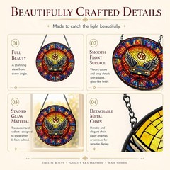 365RUSTIC Brothers movie sun catcher Car Sun Red