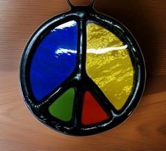 Rainbow Lorikeet Australian Stained Glass Handmade Suncatcher Bird Lovers Gift