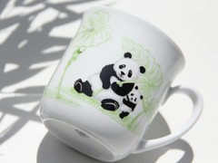 Panda parent and child – Lucky charm story- Approximately 350ml mug From Japan
