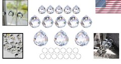 Vivid Clear Crystal Ball Suncatchers – 13 Pack of 20mm/30mm/40mm Prisms