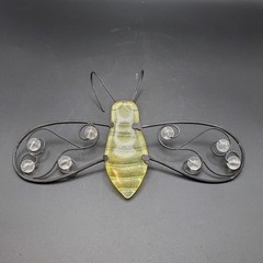Vintage glass and metal Bumblebee sun catcher 19
