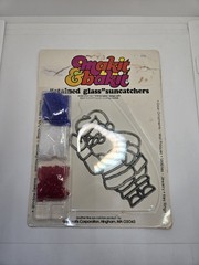 Vintage Makit & Bakit WAVING SANTA CLAUS Stained Glass Suncatcher Kit