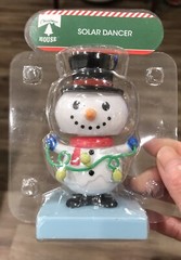 Lot Of Five Christmas Snowman Solar Dashboard Dancers *NEW*