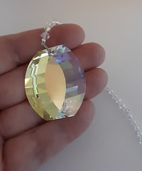 Crystal AB Energy Gate View Suncatcher made with Swarovski PLZ READ DESCRIPTION