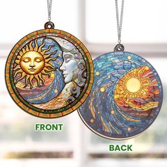 Spiritual Gifts for Men Women – Double Layered Hanging Suncatcher 6 in – Sun …