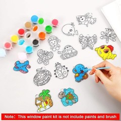 Summer Fun 48 Pcs Suncatcher Kits – Colorful DIY Crafts for All Seasons