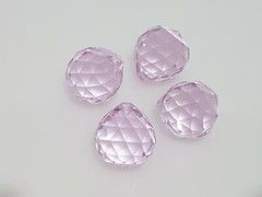 30mm Crystal Ball mauve- suncatcher craft chandelier window hanging prism purple