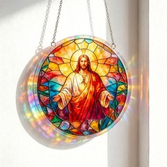 Christian Religious Acrylic Interlocking Puzzle Suncatcher Office Ornament