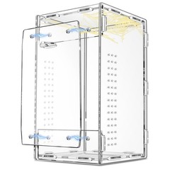 Jumping Spider Enclosure | Escape Proof Design | 4x4x8 Inch Terrarium