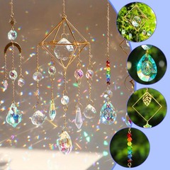 HYBEADS DIY Suncatchers, 400 pcs Sun Catchers Making Supplies Kit Art Gold