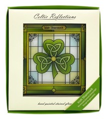 Shamrock – Celtic Reflections Glass Panel Suncatcher