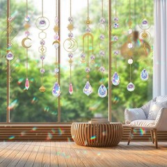 Stunning DIY Crystal Suncatcher Making Kit – 200+ Pieces for All Seasons