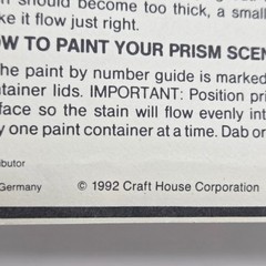VINTAGE 1992 PRISM SCENE CRYSTAL SUN CATCHER KIT YOU CAN PAINT FLOWERS NEW