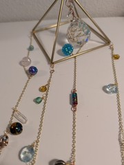 Crystal Pyramid Beaded Suncatcher Rainbow Maker