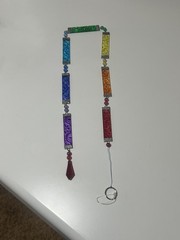 1990’s Hand Crafted Sun Catcher 31.5” Made Of Glass Ex+ Condition