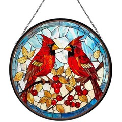 “Stained Glass Hummingbird Suncatcher – Handmade Window Art for Home Decor”
