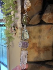 Handmade Chakra Suncatcher, Spiritual Manifesting 10 inches