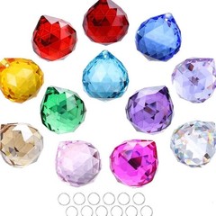 12X 20MM Crystal Sun Catcher Prism Pendant Suncatcher Maker Window Hanging