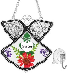 Sister Birthday Gift Angel Suncatcher Stained Glass Window Hanging Gifts Wind