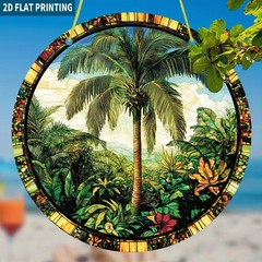 Tropical Palm Tree Acrylic Suncatcher Jungle Boho Window Wall Art Decoration