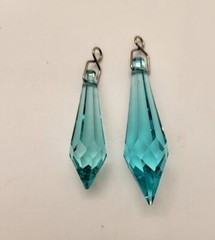 Swarovski Crystal Antique Green Icicle 8611 Suncatcher/ Prism; 2 Sizes: 40/ 50mm