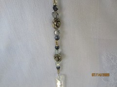 Handmade Crystal & Beads Suncatcher Prismatic Colors 10 Inches