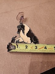 Collie Dog Suncatcher Faux Stained Glass Window Plastic Vintage