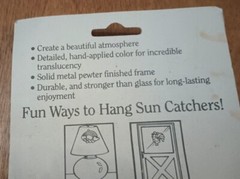 Vintage Rainbow Sun Catcher Window Decoration-music note. New in PKG