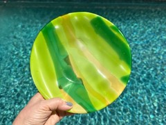 fused glass bowl – 9x9x1.5 inches – HANDMADE