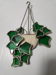 Stained Glass Trailing Ivy Suncatcher Houseplant Hanging Basket Foliage 8.25″ Ta