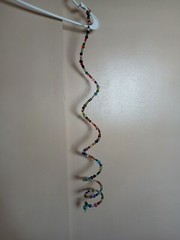 Beautiful All Glass Beads Memory Wire Hanging Suncatcher Handmade