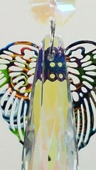Rainbow Angel crystal suncatcher #4 chakra hanging suncatchers made in Australia