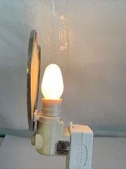 Joan Baker Stained Hand Painted Glass Night Light Designs Rare Vintage