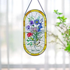 Family Birth Flower Bouquet Birth Month Flowers Personalized Acrylic