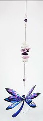 Dragonfly crystal suncatcher gift, handmade window hanging suncatchers Australia