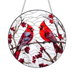 Cardinal Window Hanging Decoration – Acrylic Ornament for Home & Garden
