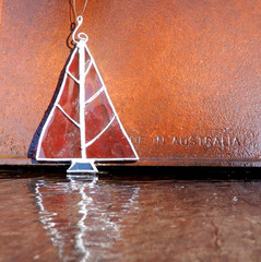 Clear Sun Rays – Iridized Boho Stained Glass Sun Light Catcher – Handmade in Qld