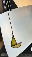Light House & Sail Boat Stained Glass Suncatcher & Wind Chime