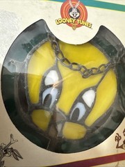 Looney Tunes Tweety 4 1/2 x 4 1/2 Stained Glass Suncatcher by Dale Tiffany
