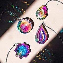 HDCRYSTALGIFTS 4Pcs Crystal Suncatchers for Window Hanging Sun Catchers Indoor R