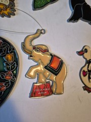 Vintage Sun Catcher Lot of 8 Glass Acrylic Metal Lead assorted animals
