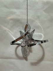 Crystal Delight Austrian Crystal Mascot Inc. Suncatcher Pink Hummingbird