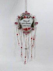 GANZ Stained Glass Suncatcher May All Your Dreams Come True Hanging Ornament