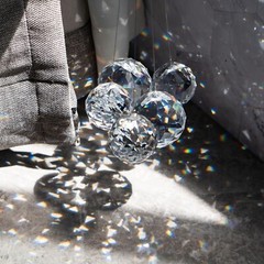Vivid Clear Crystal Ball Suncatchers – 13 Pack of 20mm/30mm/40mm Prisms