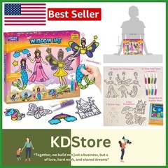 Magical Princess & Unicorn DIY Window Art Kit for Kids